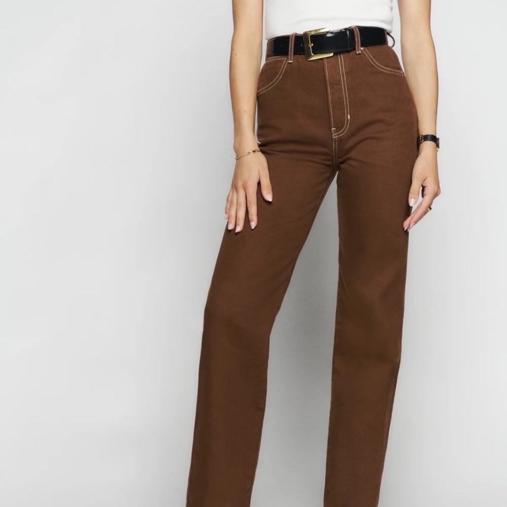 Reformation Cowboy High Rise Straight Leg Jean